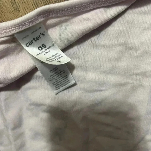 Carters One Size Floral Bunny Baby Blanket 30x30 - Picture 4 of 4